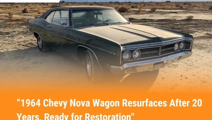 1964 Chevy Nova Wagon Resurfaces After 20 Years, Ready for Restoration