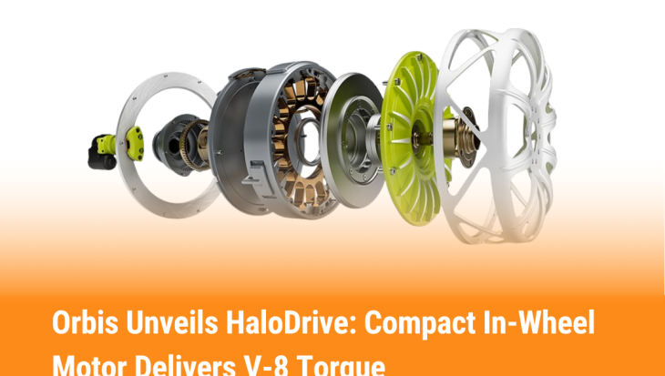 Orbis Unveils HaloDrive Compact In-Wheel Motor Delivers V-8 Torque
