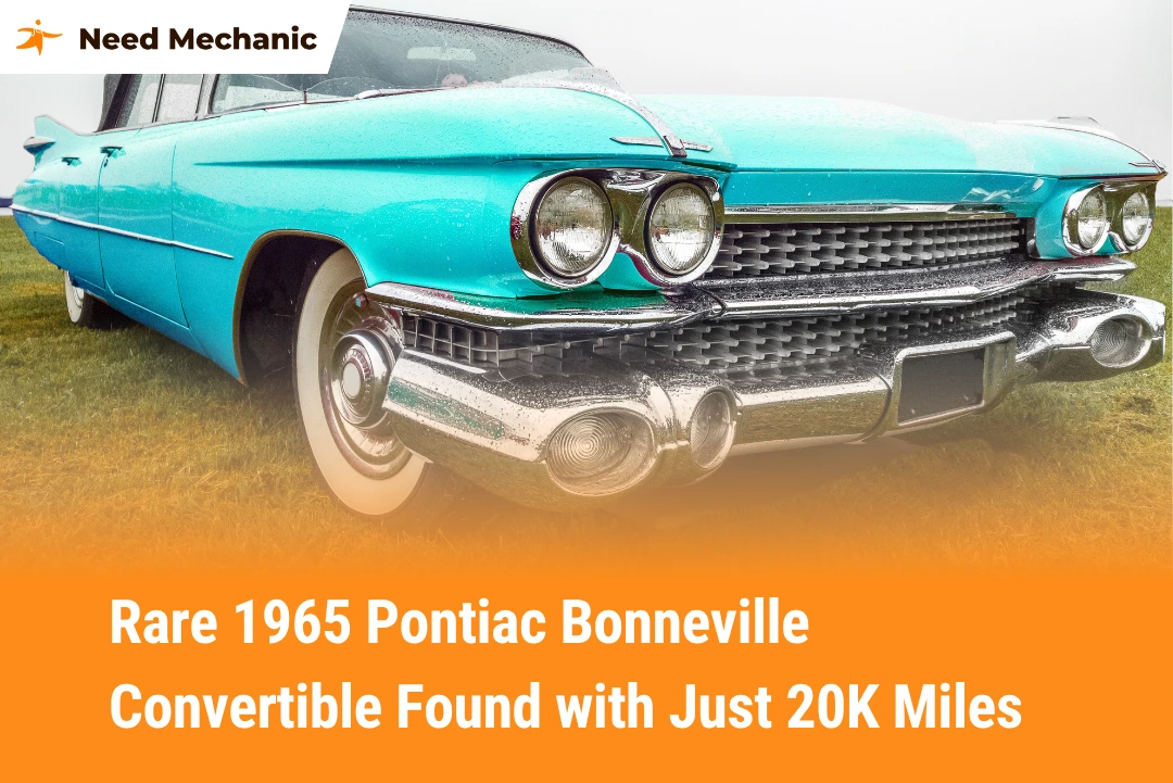 Rare 1965 Pontiac Bonneville Convertible Found with Just 20K Miles
