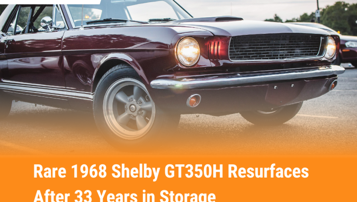 Rare 1968 Shelby GT350H Resurfaces After 33 Years in Storage
