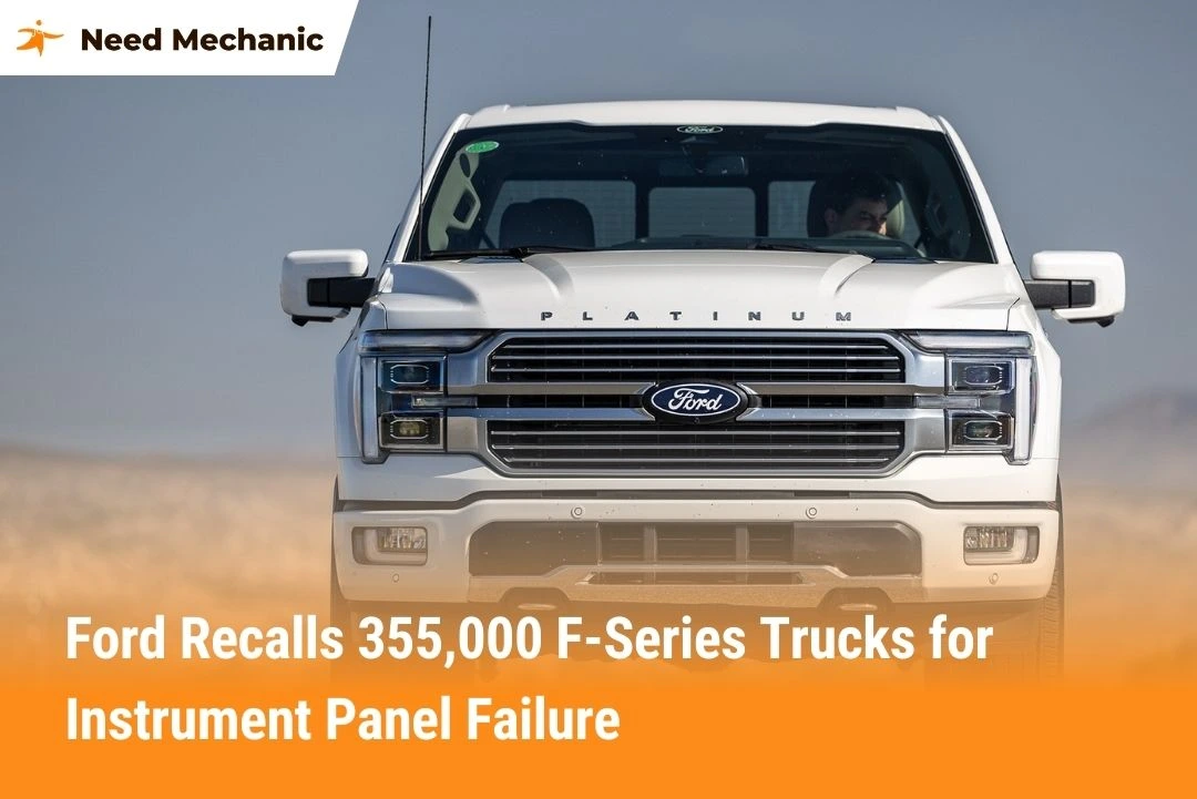 Ford Recalls 355,000 F-Series Trucks for Instrument Panel Failure