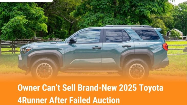 Owner Can’t Sell Brand-New 2025 Toyota 4Runner After Failed Auction