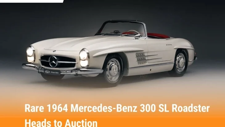 Rare 1964 Mercedes-Benz 300 SL Roadster Heads to Auction