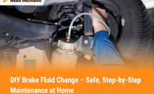 Mechanic performing DIY brake fluid change at home – Can I Change My Brake Fluid Myself guide