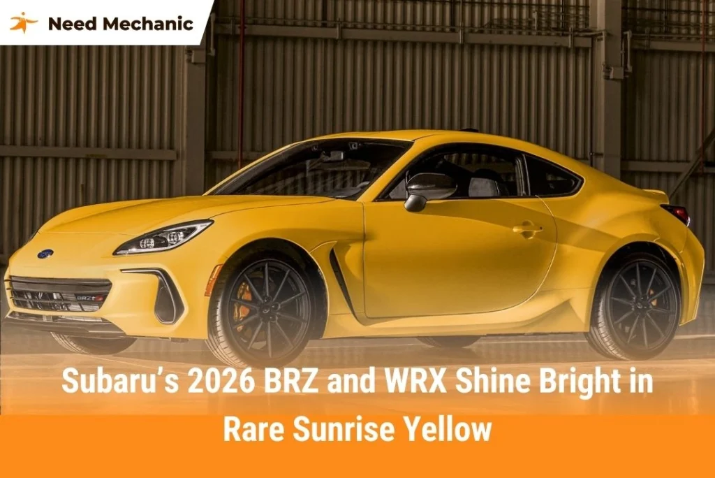 Subaru’s 2026 BRZ and WRX Shine Bright in Rare Sunrise Yellow