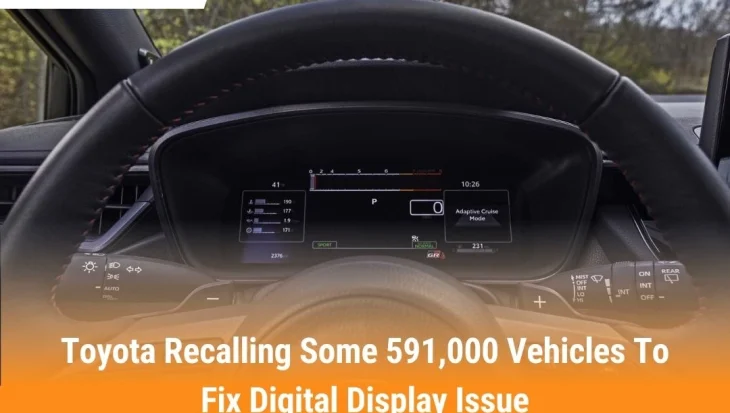 Toyota recall 2025 – dashboard screen goes black issue on 591,000 vehicles