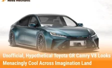 Unofficial, Hypothetical Toyota GR Camry V8 Looks Menacingly Cool Across Imagination Land
