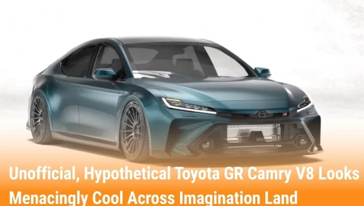 Unofficial, Hypothetical Toyota GR Camry V8 Looks Menacingly Cool Across Imagination Land
