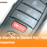 Toyota Smart Key vs Standard Key side by side comparison showing differences in car key systems