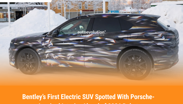Bentley’s First Electric SUV Spotted With Porsche-Inspired Interior Ahead of 2026 Debut